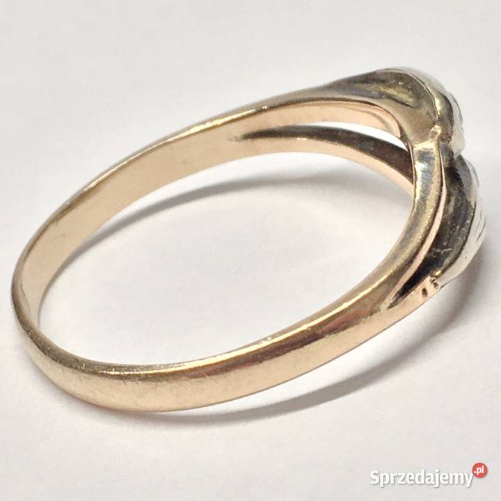 Pierścionek z RÓŻOWEGO złota 585 14K z Warszawa sprzedam