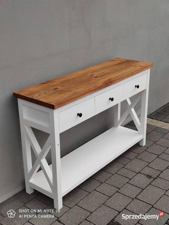 Konsola drewniana lite drewno 86cm łódzkie Zduńska Wola