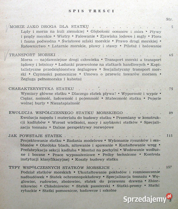 Współczesne statki morskie Marian Krynicki 1956 sprzedam