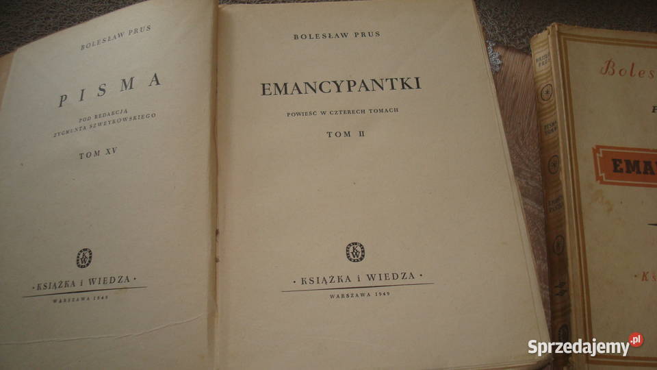 Emancypantki 3 tomy Prus js Kruszwica
