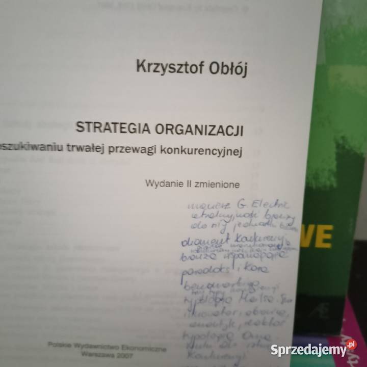 Strategia organizacji Obłój książki wysyłka pomorskie
