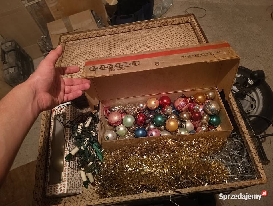 Zestaw bąbki choinkowe z czasów PRL Unikatowa Będzin