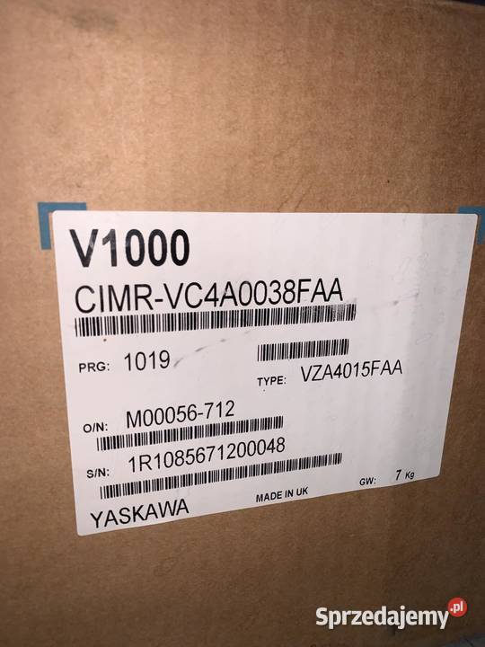 Yaskawa V1000 CIMRVC4A0038FAA 44A 15kW Pozostałe Warszawa