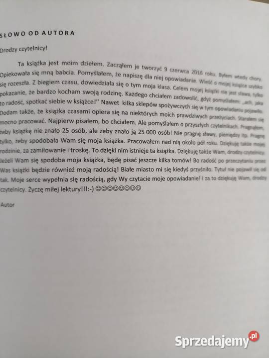 Białe miasto Wyszyński młody poeta nastolatek Rok wydania 2017 Warszawa