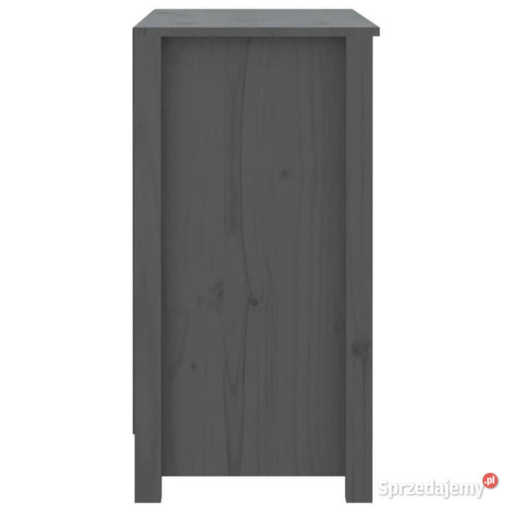 Regał na książki szary 80x35x68 lite drewno mazowieckie Warszawa
