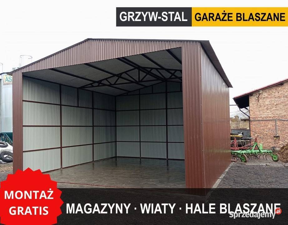 Garaż Blaszany Otwarty Wiata Hala Magazyn Świdnik