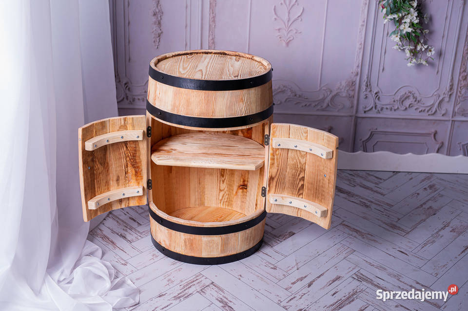 Barek drewniany beczka drewniana szafka drewno Warszawa