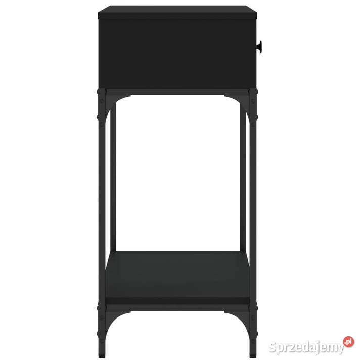 Stolik konsolowy czarny 75x345x75 WM833398
