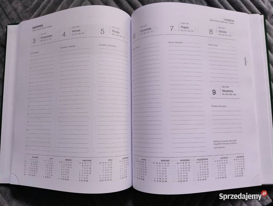 Kalendarz książkowy nowy firmowy format A4 Pozostałe Poznań