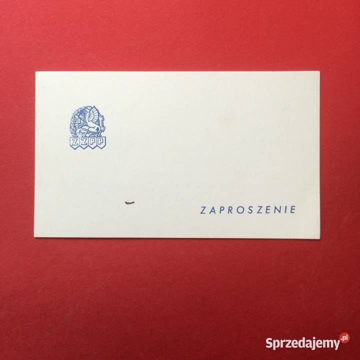 1356 Zaproszenie Na Dzień Drukarza Gładki Szczecin sprzedam
