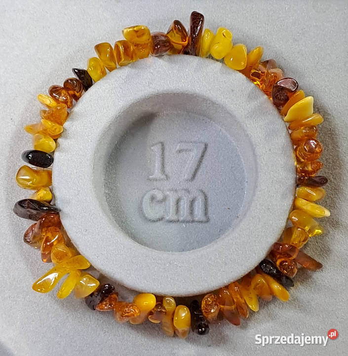 Bransoletka z bursztynu bursztyn sieczka koniak Warszawa sprzedam
