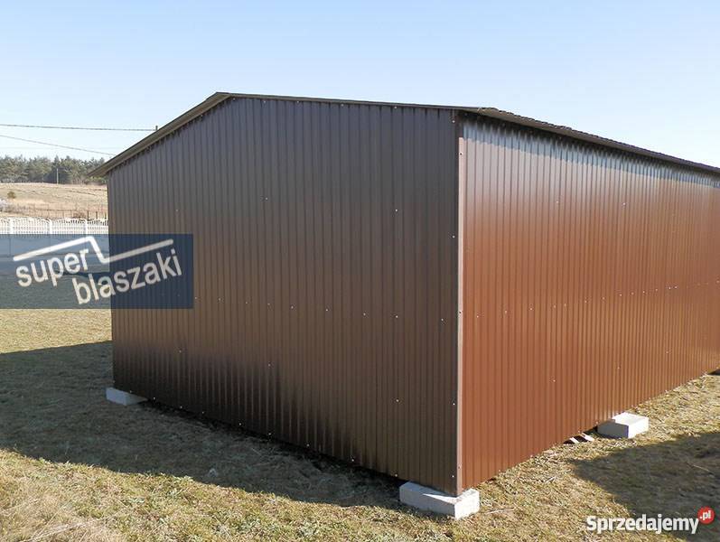 Garaż blaszany 4x6 8017 wzmocnione garaże blacha mazowieckie