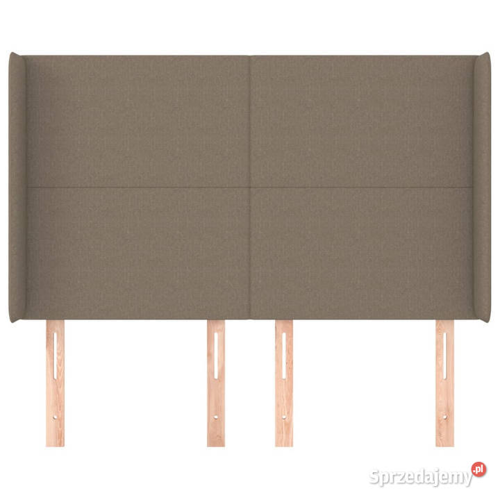 Zagłówek uszak taupe 147x16x118128 tkanina