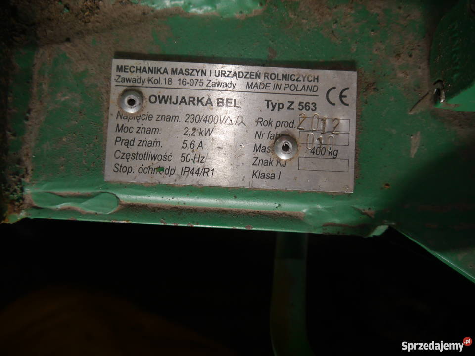 Owijarka do bel ZAWADY na PRĄD WOM 2012 folia podlaskie Cibory-Witki