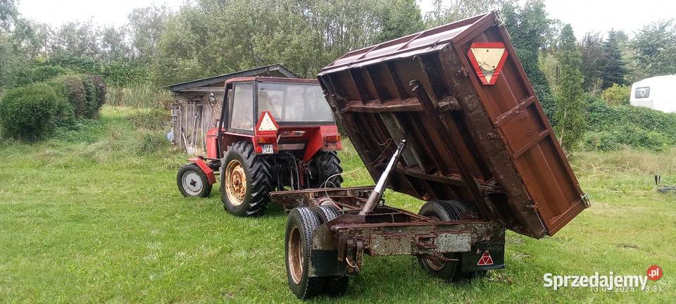 Brandys BSS przyczepa 4t wywrotka na 3 strony 1 nieuszkodzony Rolnictwo pomorskie