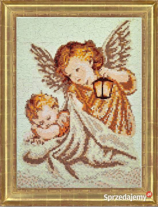Obraz gotowy haft diamentowy Aniołki Lublin