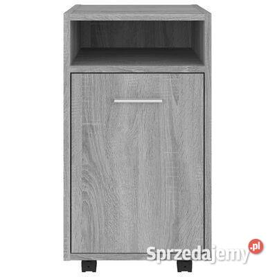 vidaXL Szafka boczna na kółkach szary dąb sonoma Warszawa