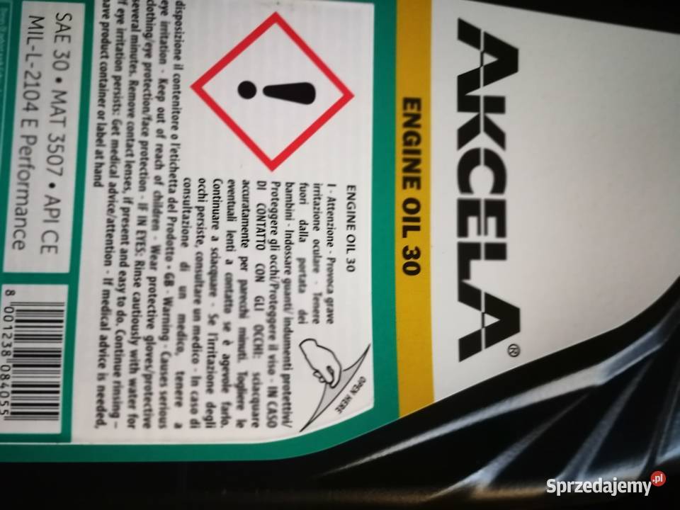 Akcela oil sae 30 Szczecin sprzedam