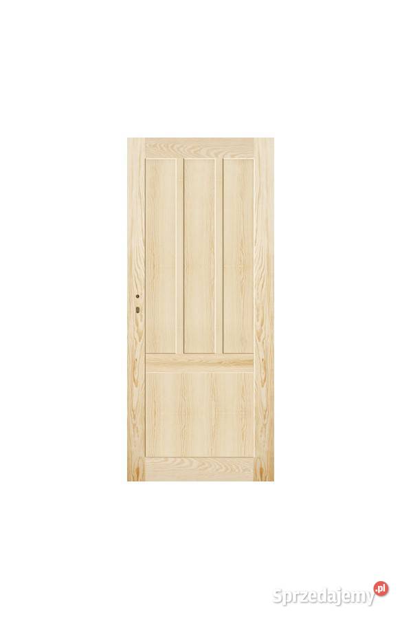 Sosnowe drewniane drzwi