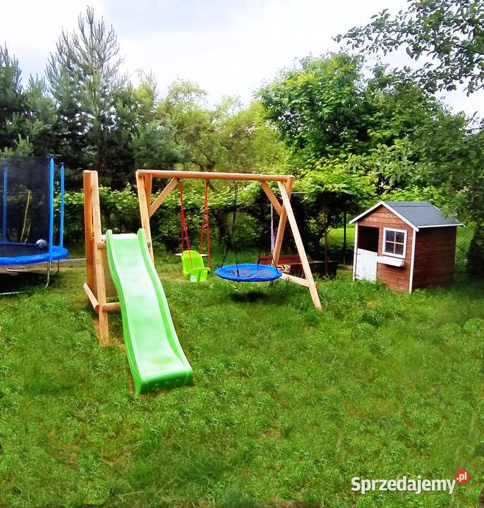Drewniany Plac Zabaw do Ogrodu MIKI Ślizg Kraków