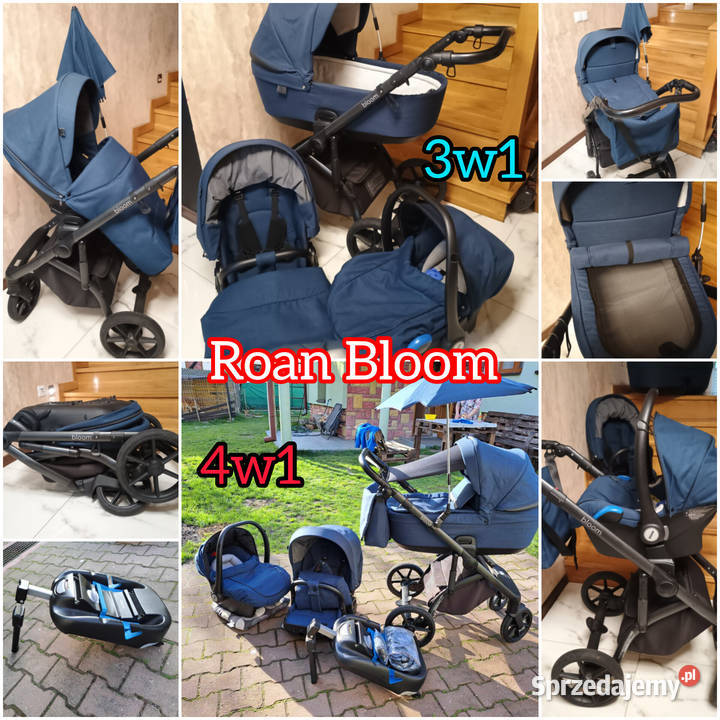 Wózek 4w13w1 Roan Bloom SUPER STAN Wielofunkcyjne lubelskie Zaboreczno