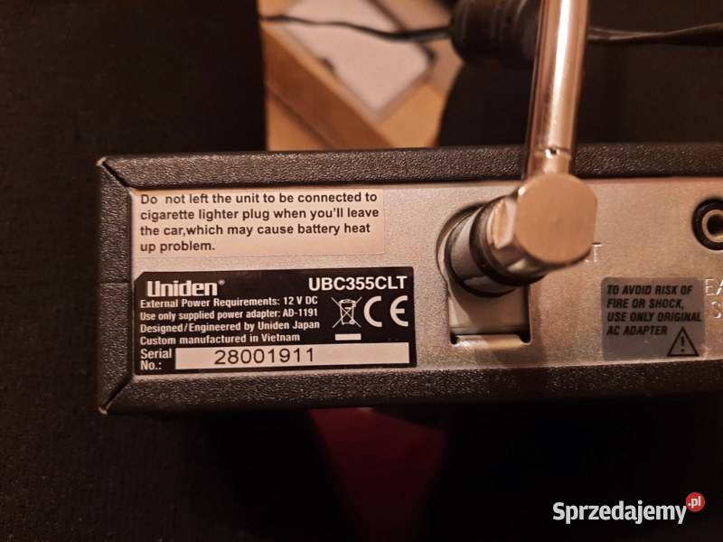 UNIDEN UBC355CLT odbiornik szerokopasmowy skaner Jordanów