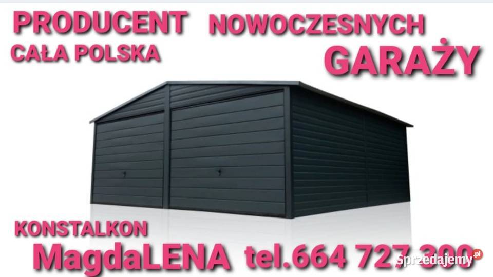 Promocja Garaż blaszany Garaże MOCNE Kraj SZYBKO Rzeszów