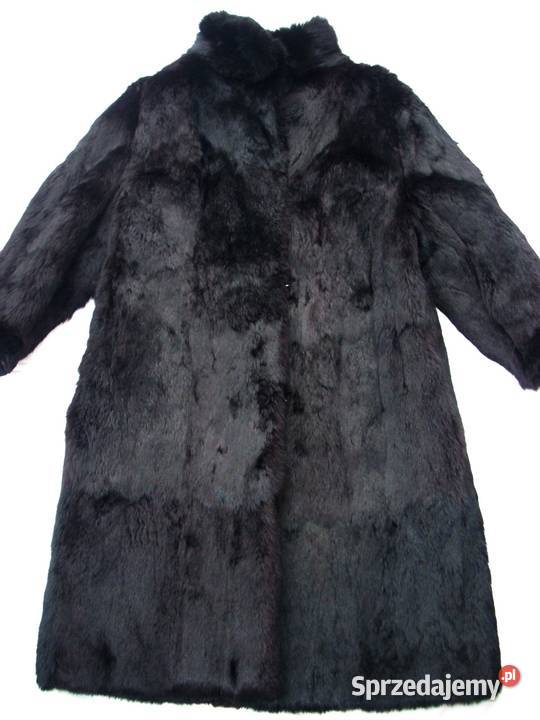 Długie Czarne Futro Naturalne Idealne 44 46 małopolskie Nowy Sącz