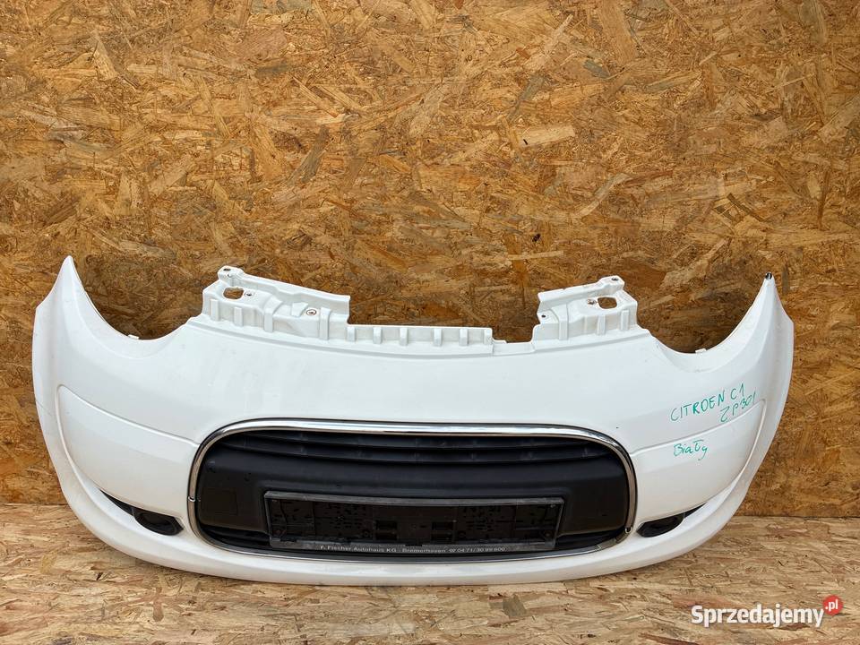 Citroen C1 Biały ZDERZAK PRZÓD PRZEDNI Słowikowo