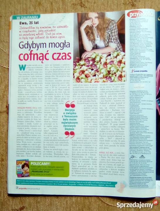 PRZYJACIÓŁKA GDYBYM MOGŁA COFNĄĆ CZAS lubelskie Piszczac