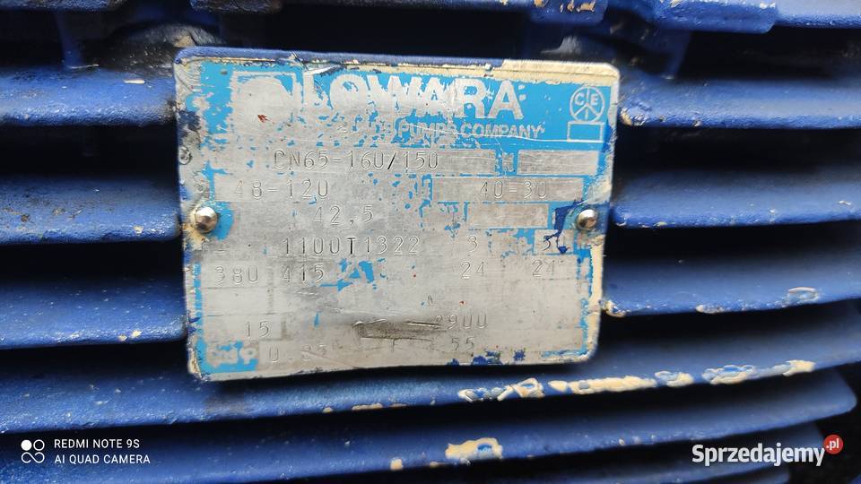 pompa odśrodkowa LOWARA CN 65160150 15KW Nowy Tomyśl