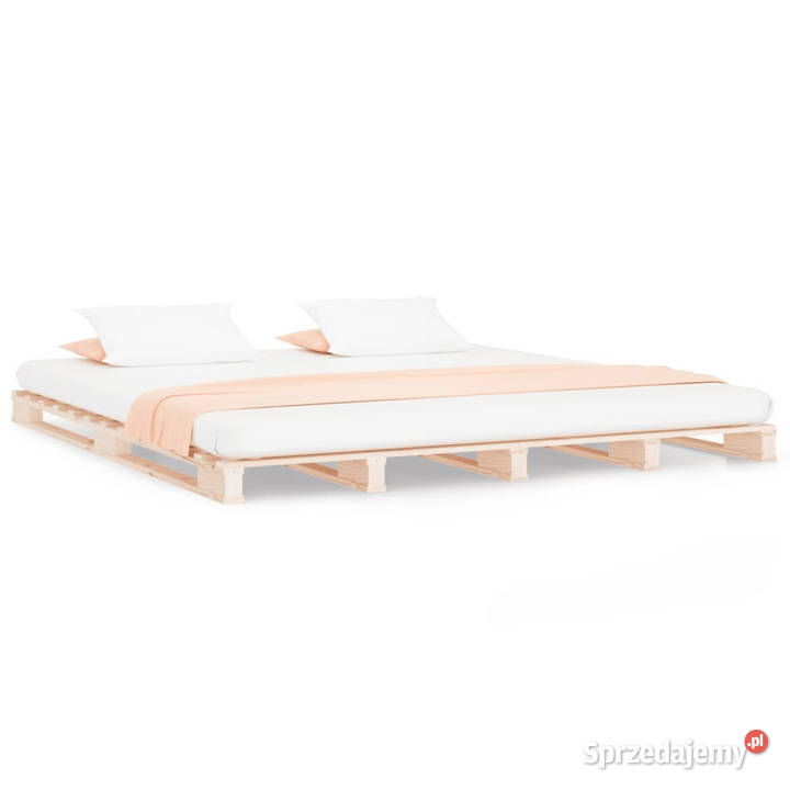 Łóżko z palet lite drewno 180x200 WM821407