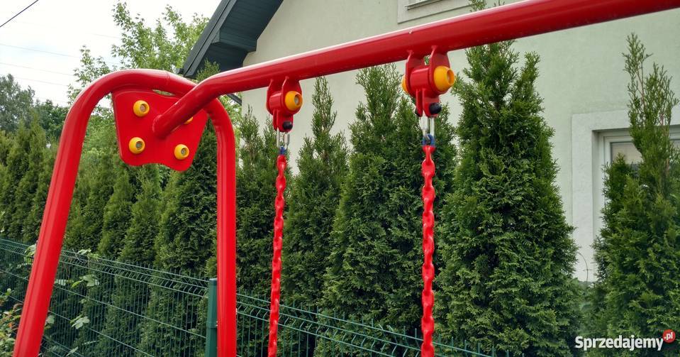 Huśtawka metalowa podwójna Ogrodowa dzieci Warszawa