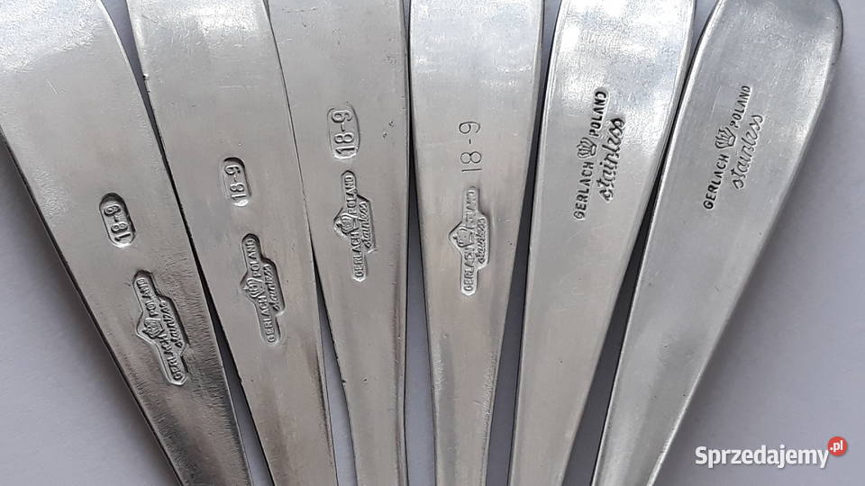 Łyżeczki do herbaty 2 KŁOS Gerlach sztućce PRL Dąbrowa Górnicza