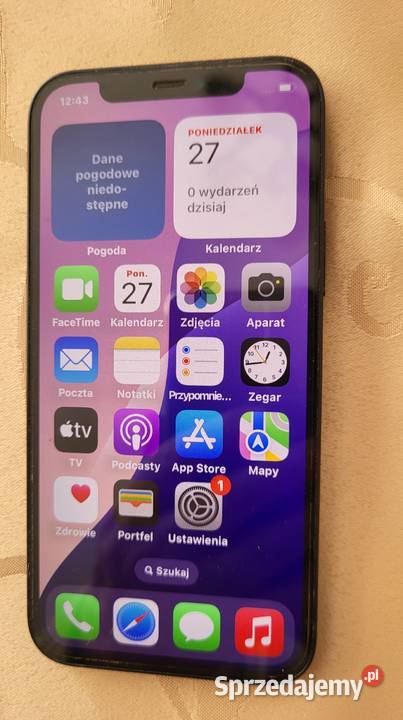 Smartfon iPhone 12128 GB w kolorze czarnym nowy małopolskie
