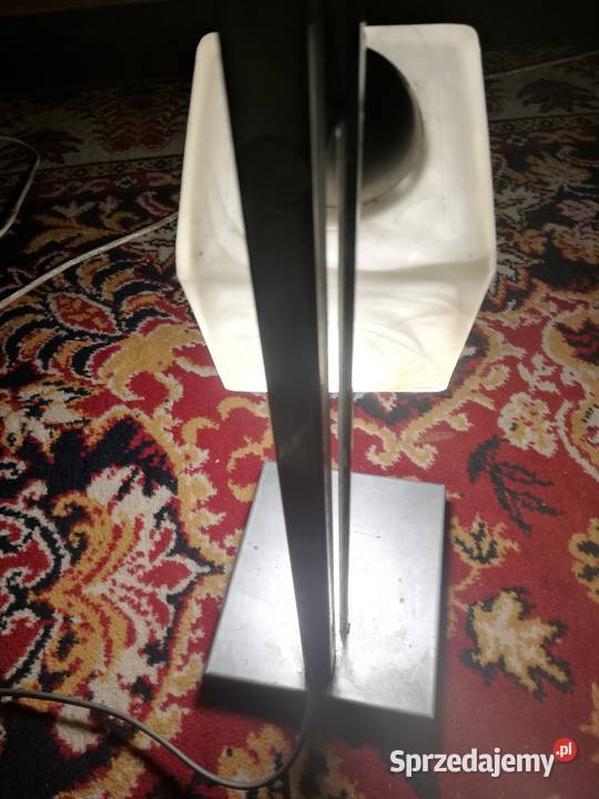 Lampa metalowa szklany abażur masywna Koluszki