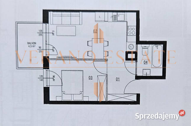2 pokojowe mieszkanie z balkonem odbiór 2026 r Sprzedaż Piastów