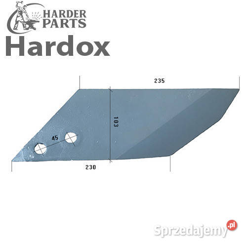 Dłuto 100hektarów HARDOX DSG500P części do pługa Suwałki