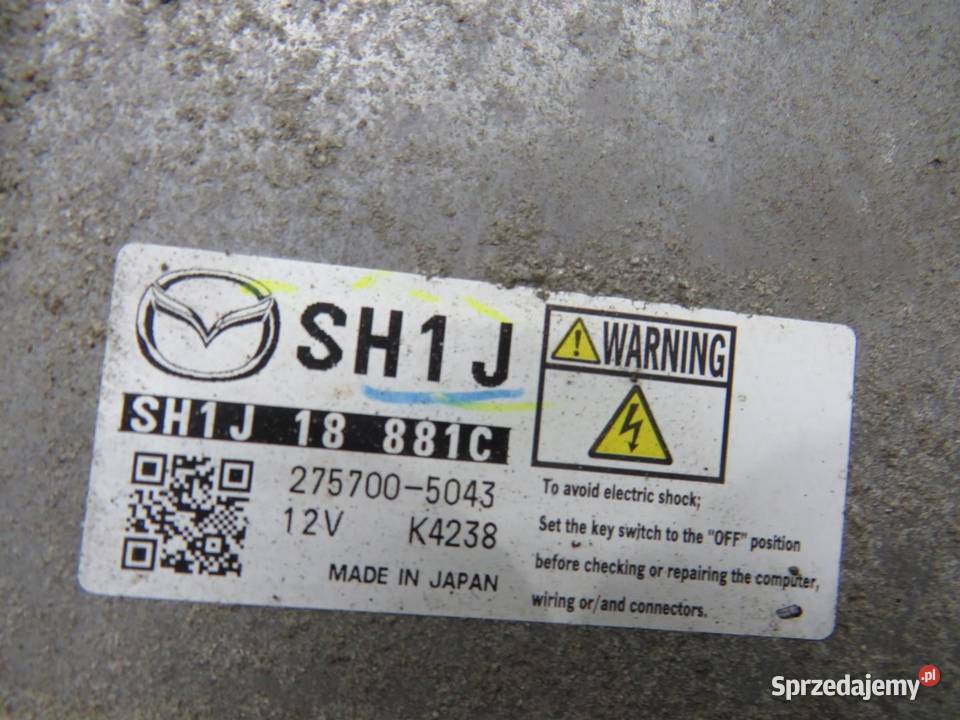 ZESTAW ODPALENIA IMMO MAZDA CX5 22 D SH1J18881C