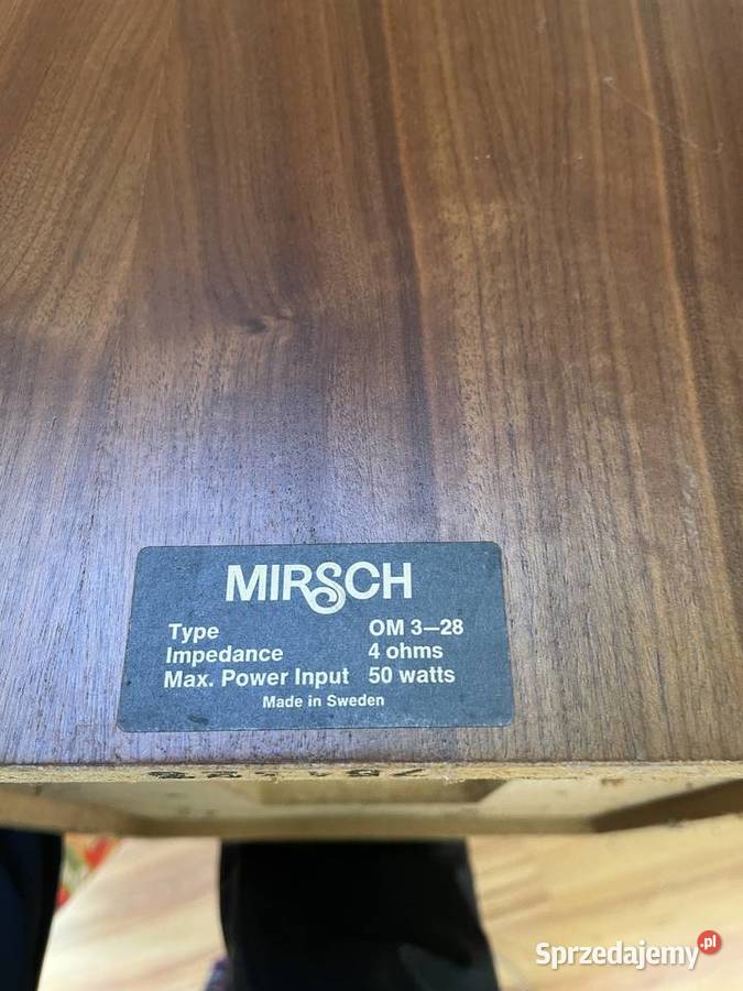 Głośniki do kolumn MIRSCH 0M328 nisko Klimontów