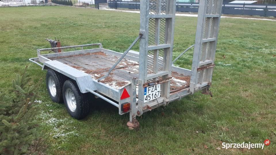 Przyczeoa do przewozu koparek z najazdami laweta Żary