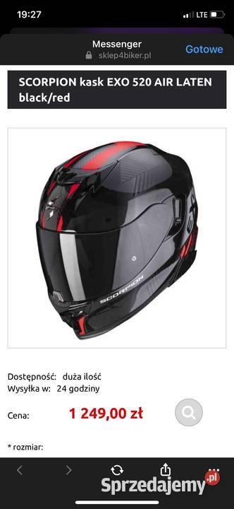Kask motocyklowy Scorpion EXO 520 Air Laten Kaski Bydgoszcz