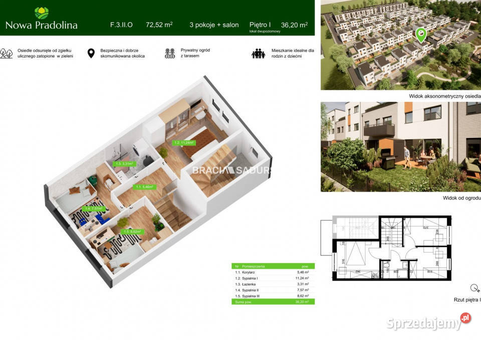 sprzedaży mieszkania Tarnów 7252m2 4 pok Liczba pokoi 4 małopolskie