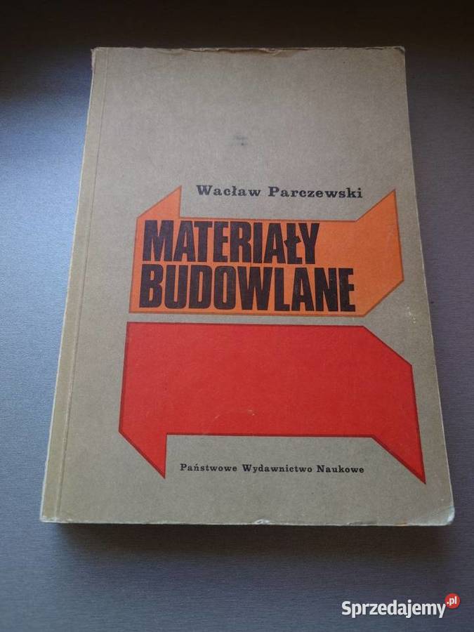 Książka Materiały budowlane Wacław Parczewski Podręczniki mazowieckie Warszawa