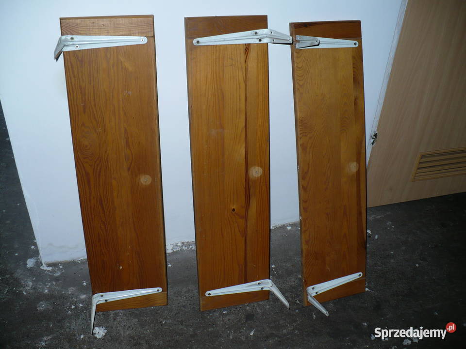 Półki x3 sosna do odnowienia Półki Lubin