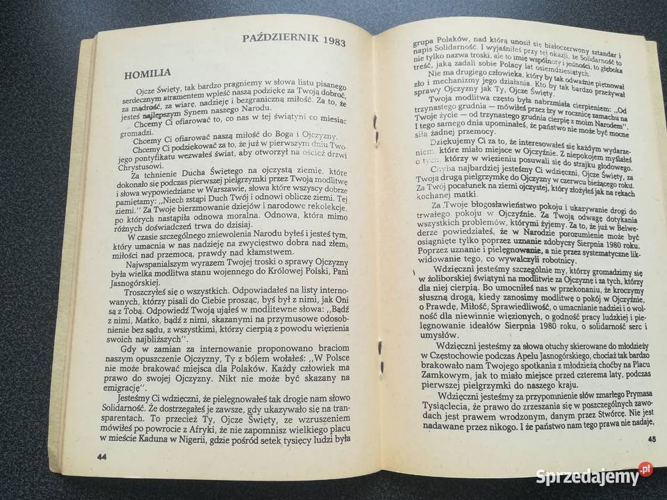 zbiór kazania księdza Jerzego Popiełuszki