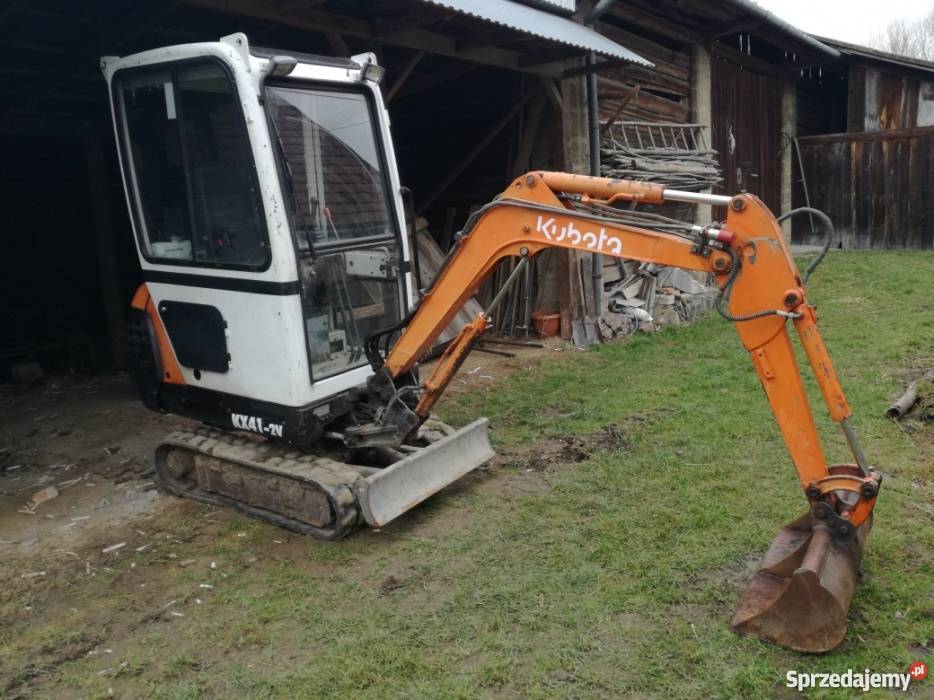 Minikoparka Kubota KX412 Koparka 16t 2002 brutto Rok produkcji 2002 Łąkta Górna sprzedam