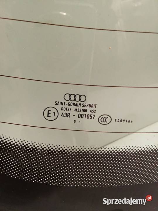 Szyba Tylna Audi A5 0716 Zielona Antena