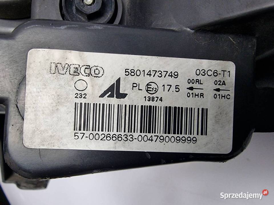 LAMPA PRAWA PRZÓD IVECO DAILY 35S17 5801473749 kujawsko-pomorskie Lipno sprzedam