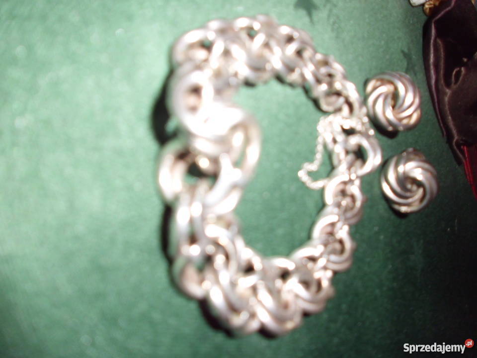 komplet biżuterii firmy KRUK Kolczyki śląskie Chorzów sprzedam
